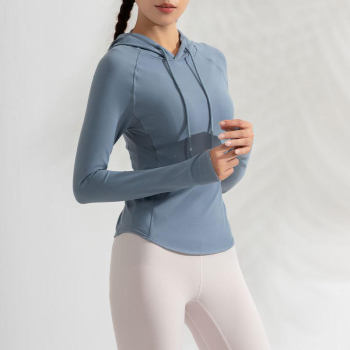 Fashion Sports Hoodie Tight-Fitting Stretch Breathable Yoga Wear